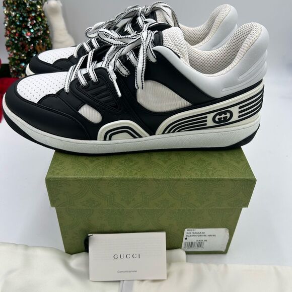 Men’s Gucci basket, low top sneakers size 8, made in Italy - Picture 5 of 9